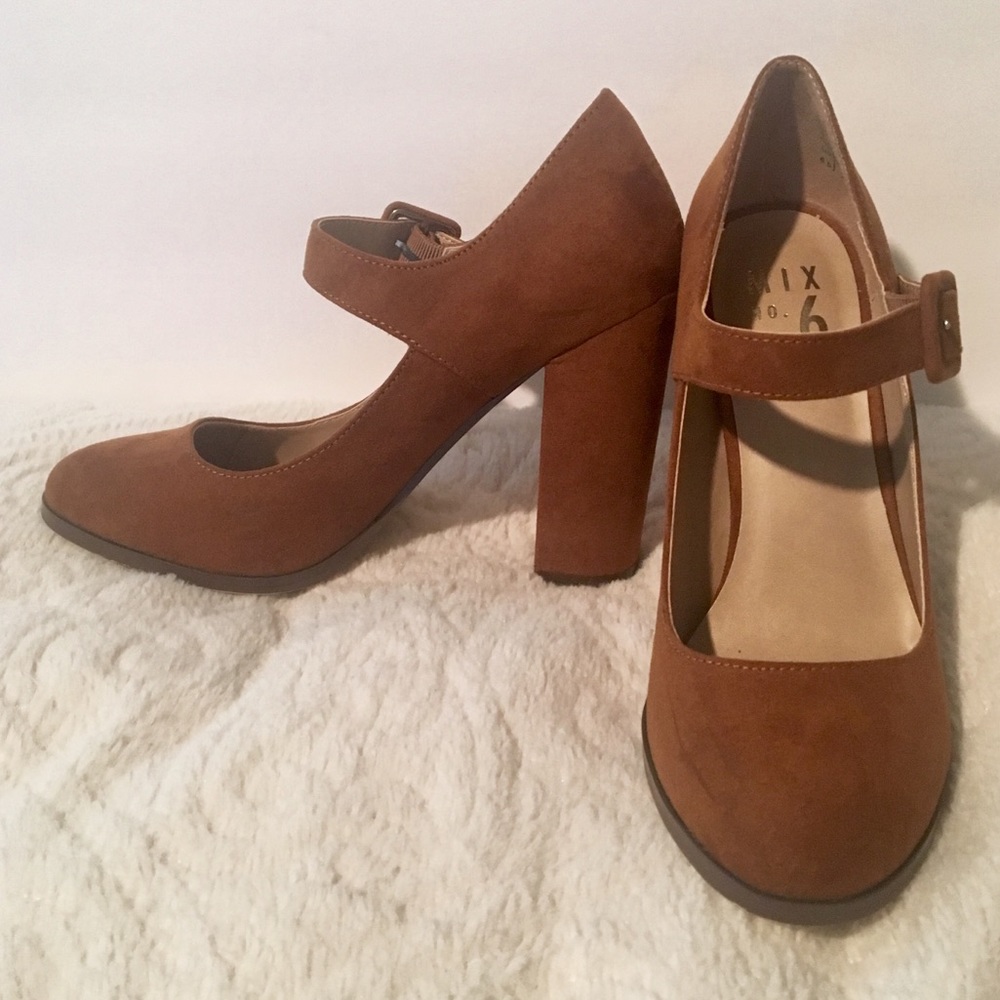 Mix No. 6 Azuviel Cognac/Bronze Mary Jane Pumps